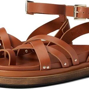 ALOHAS Buckle Up Leather Sandal